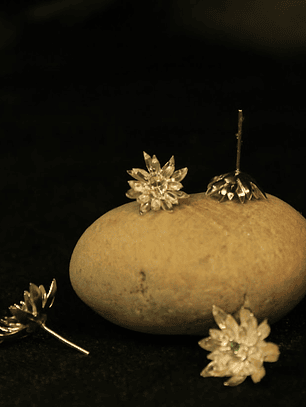 Aretes frailejones baby plata