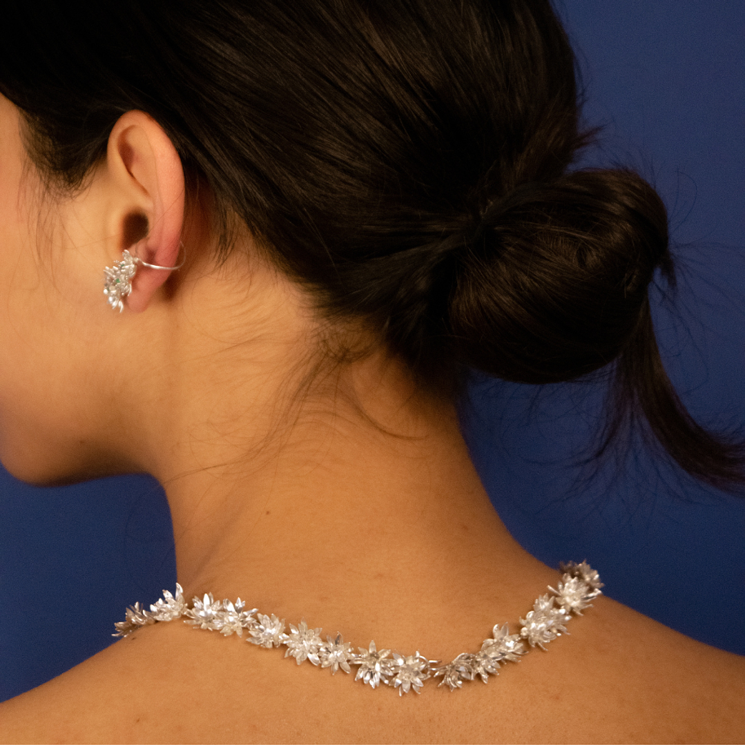 Gargantilla Frailejones Baby Plata 2