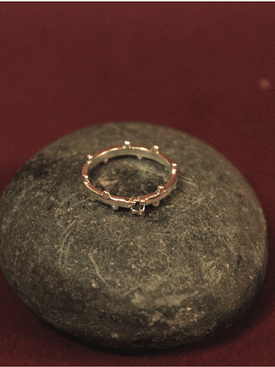 Anillo Zafiro Granulaciones Plata