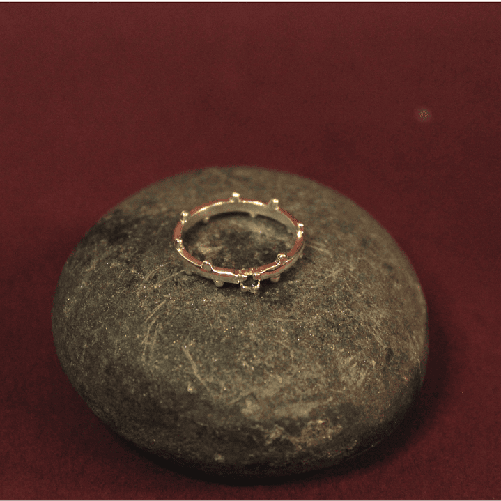 Anillo Zafiro Granulaciones Plata 1