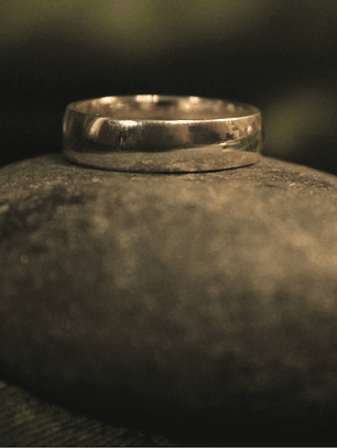 Anillo matrimonio media caña hombre