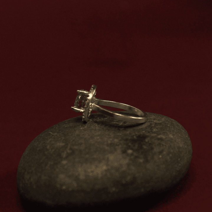 Anillo Solitario Engaste Galeria PLata 3