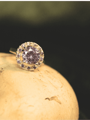 Anillo Solitario Engaste Galeria PLata