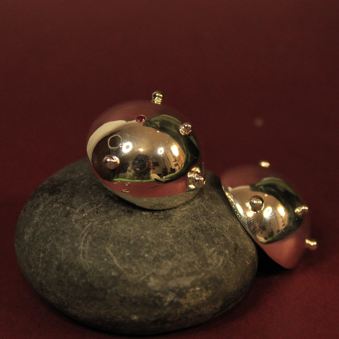 Aretes Domos Grandes Medusa Plata 2