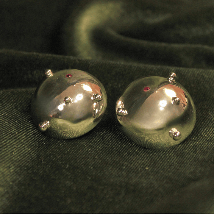 Aretes Domos Grandes Medusa Plata 5