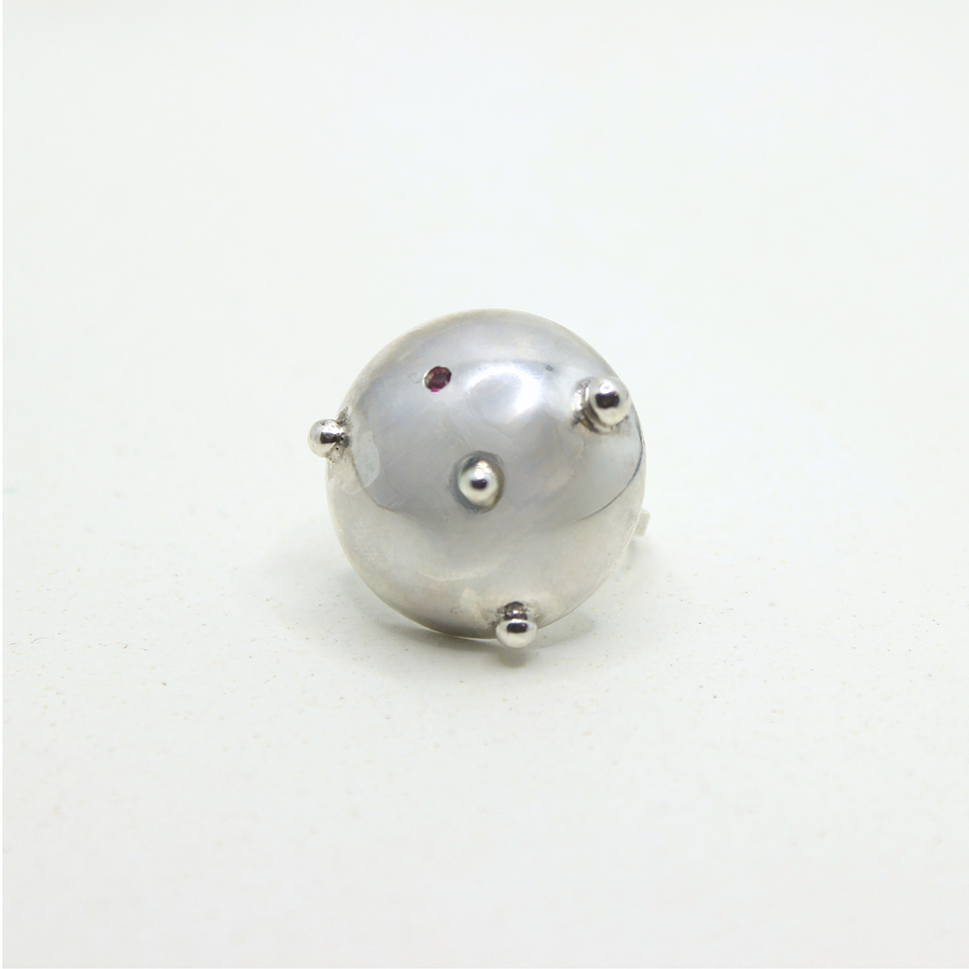 Anillo Domos Grandes Medusa Plata 1