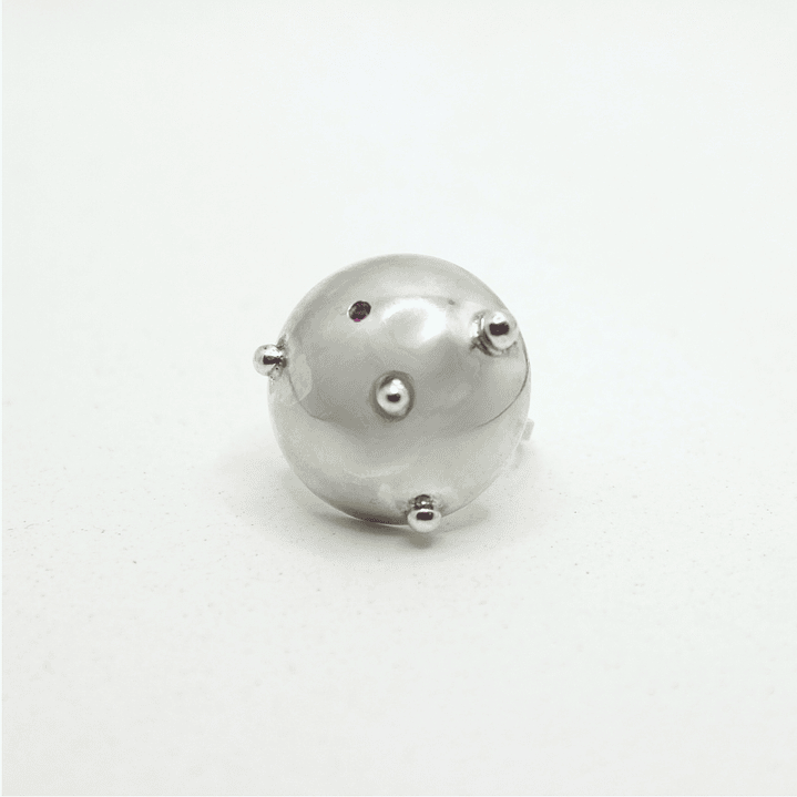 Anillo Domos Grandes Medusa Plata 1