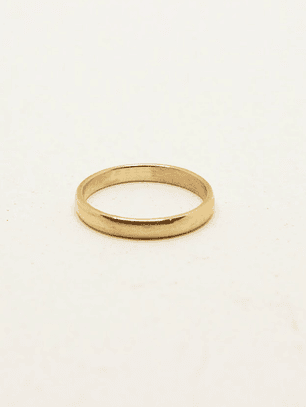 Anillo media caña mujer oro amarillo