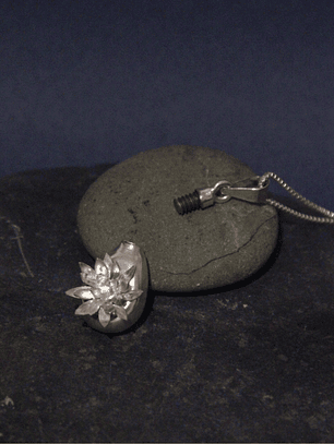  Collar Perfumero Mini Frailejon Plateado