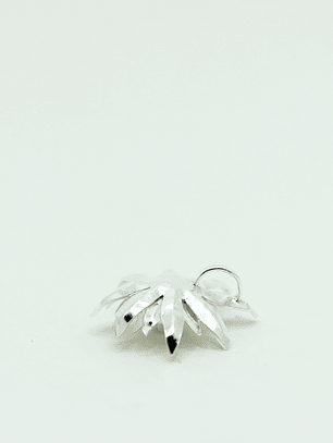 Collar frailejón mini plata esmeralda