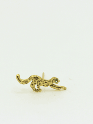 Jaguar Mini bronce con baño en oro de 24k