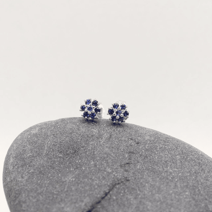 Aretes Mini Marquesa plata paladio 1