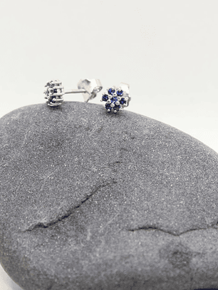 Aretes Mini Marquesa plata paladio