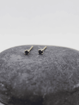 Aretes zafiro oro amarillo 