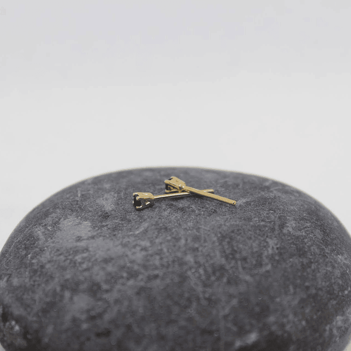 Aretes zafiro oro amarillo  3