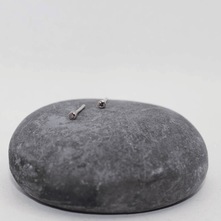 Aretes diamante rosa oro amarillo 3