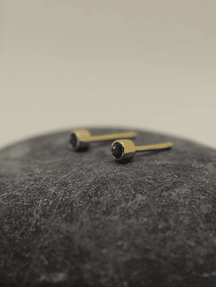 Aretes esmeralda oro de 18k