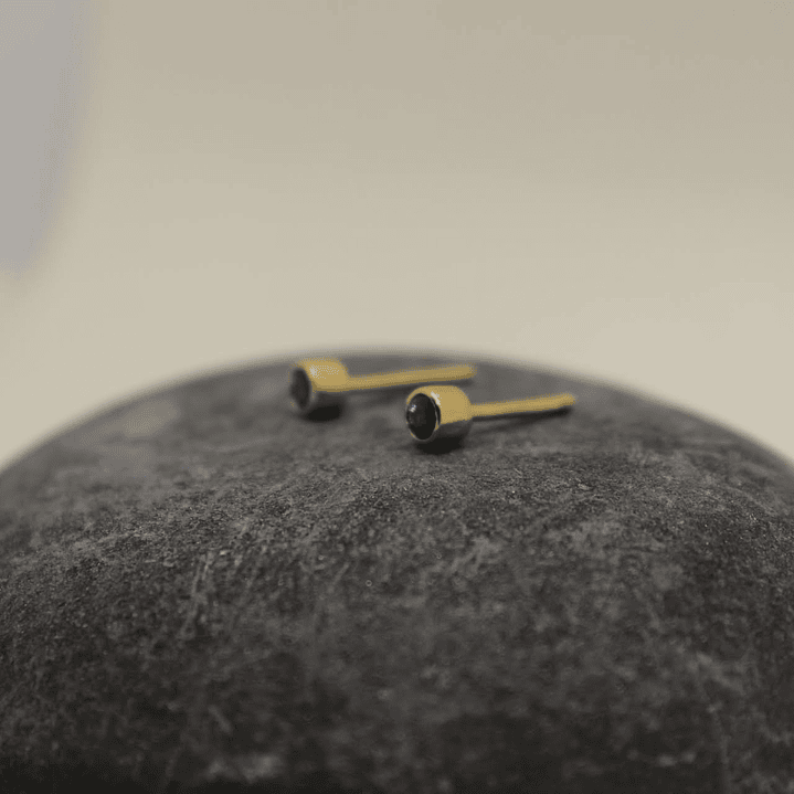 Aretes esmeralda oro de 18k 1