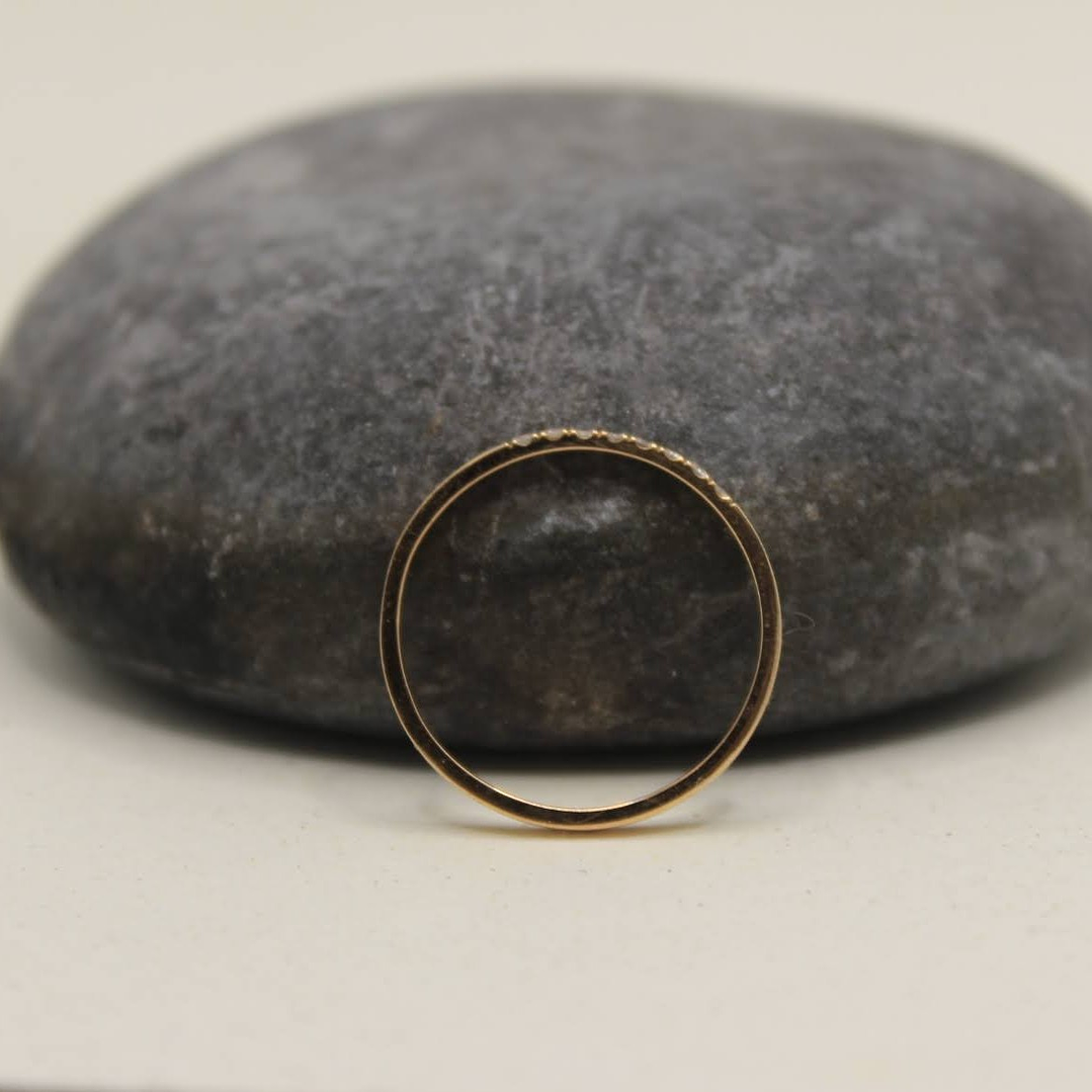 Anillo oro rosa de 18k diamantes   1