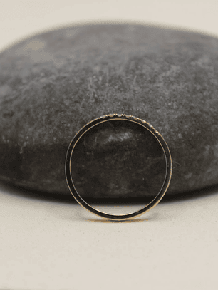 Anillo oro rosa de 18k diamantes  