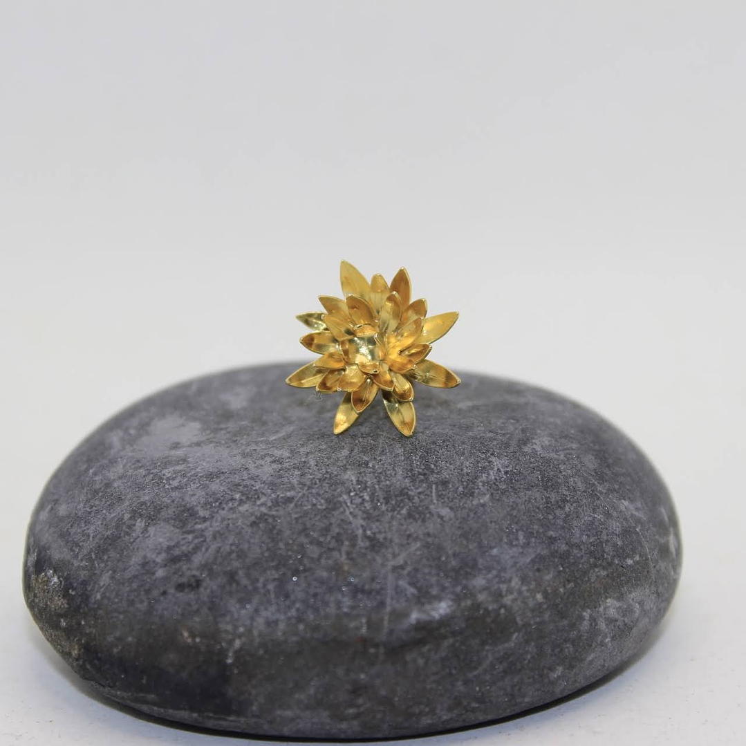 Mini frailejones dorados plata 2