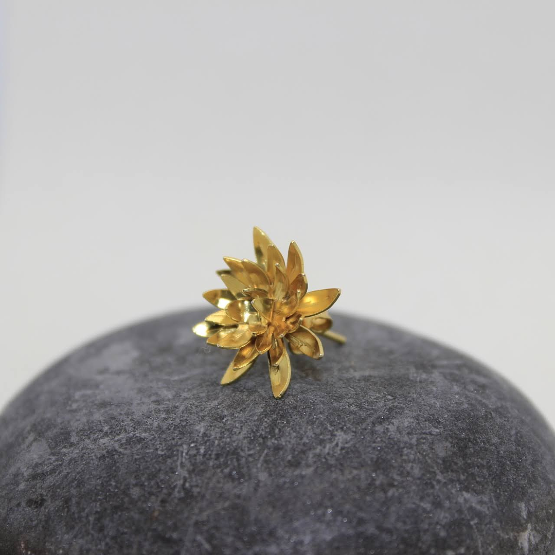 Mini frailejones dorados plata 3