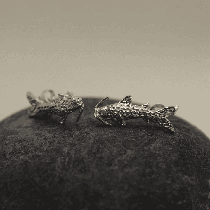 Aretes Pez Nicuro Magdalena Plata 2