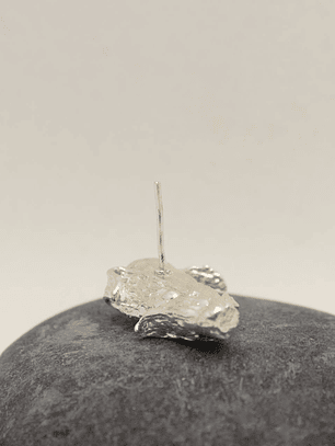 Aretes Maíz medianos plata enchapada en oro 