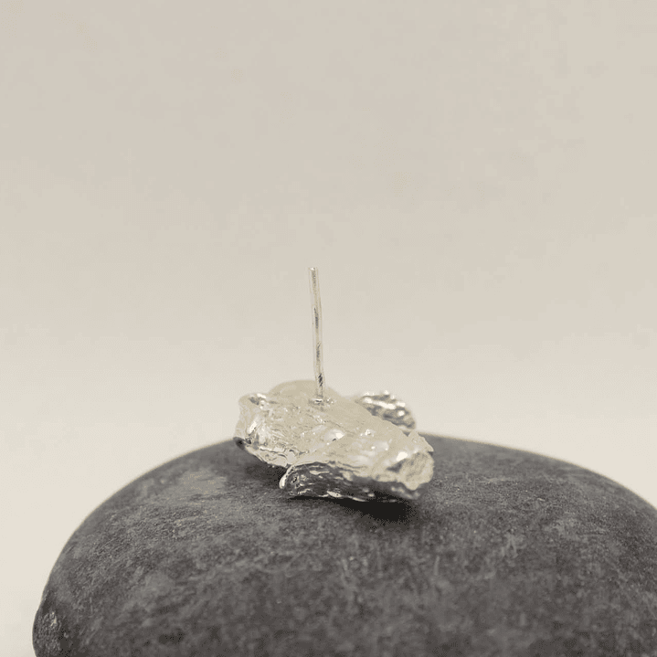 Aretes Maíz medianos plata enchapada en oro  2