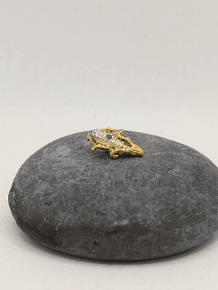 Collar maís mini esmeralda plata 