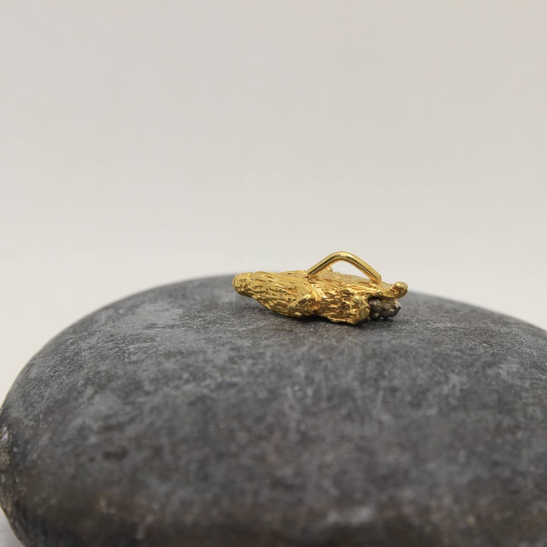 Collar maís mini esmeralda plata  2