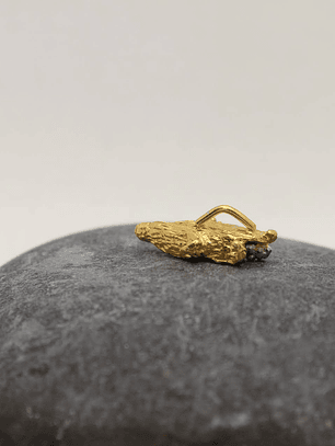 Collar maís mini esmeralda plata 