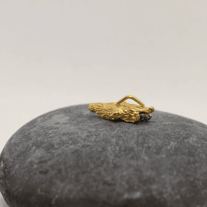 Collar maís mini esmeralda plata  2