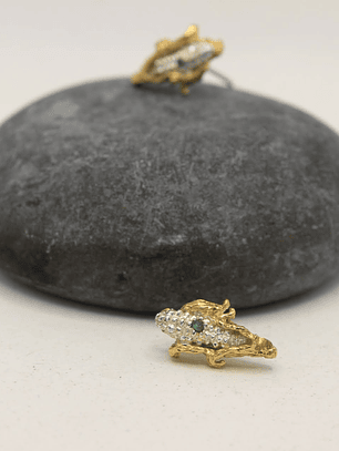 Aretes mini esmeralda