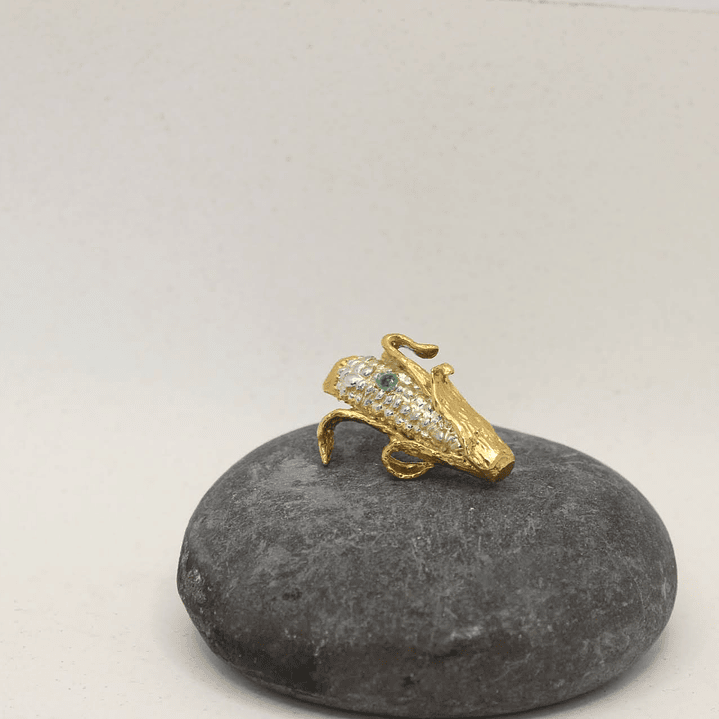 Aretes Maíz Mediano esmeralda 1