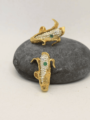 Aretes Maíz Mediano esmeralda