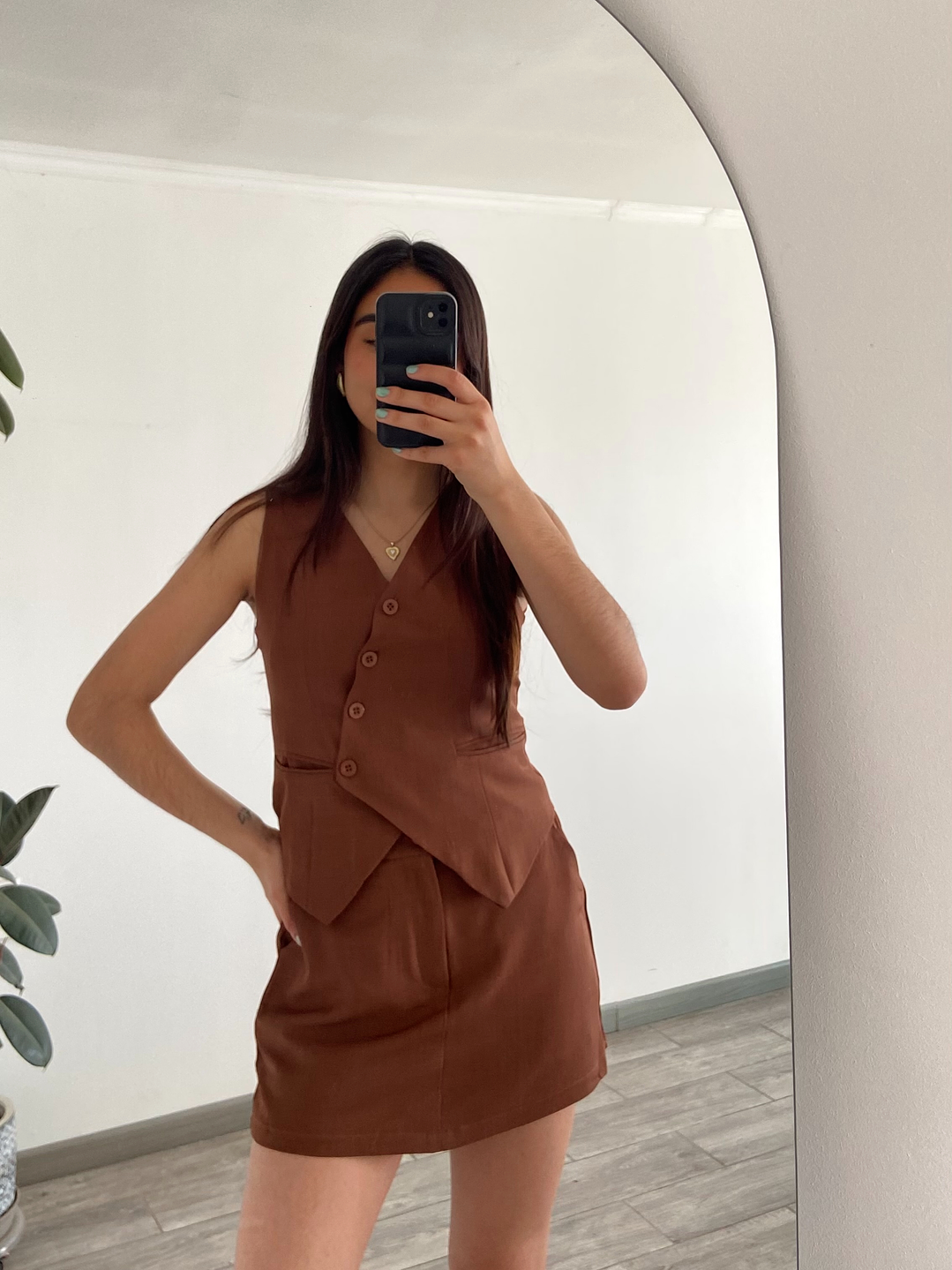 Conjunto Sastrero Café 1