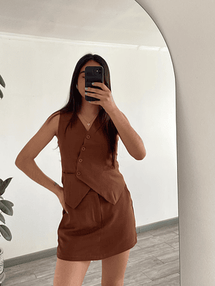 Conjunto Sastrero Café