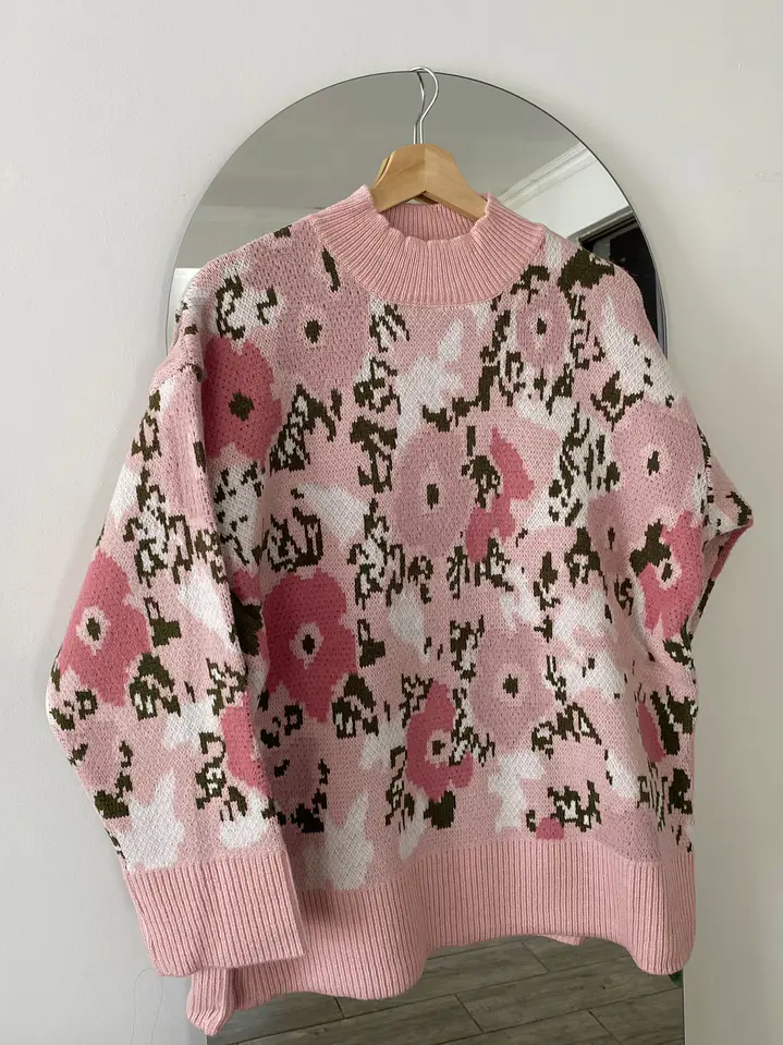 Sweater Flores Rosa 5