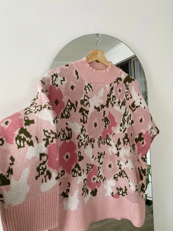 Sweater Flores Rosa 3
