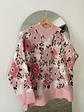 Sweater Flores Rosa - Miniatura 2