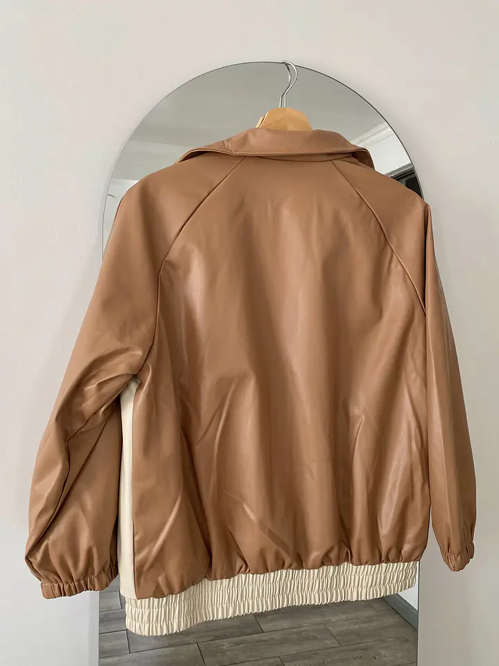 Chaqueta Ecocuero Café 7