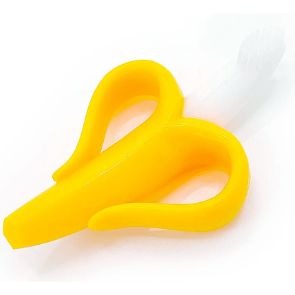 Mordedor Banana De Silicona Para Bebés Con Estuche Color Amarillo 1