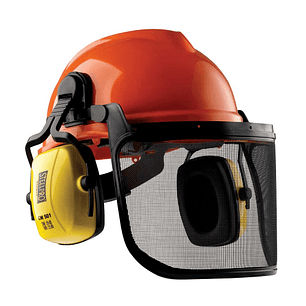 CASCO MOTOSERRISTA FONO CM501 VISOR DE MALLA METALICA