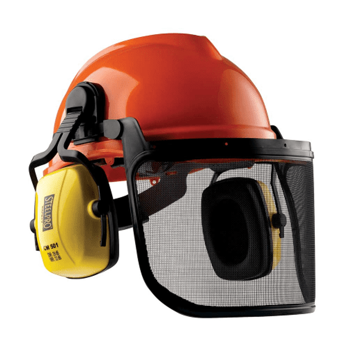 CASCO MOTOSERRISTA FONO CM501 VISOR DE MALLA METALICA 1