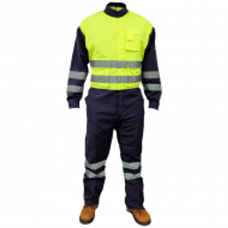 OVEROL REFLECTIVO BICOLOR AZUL/AMARILLO 2