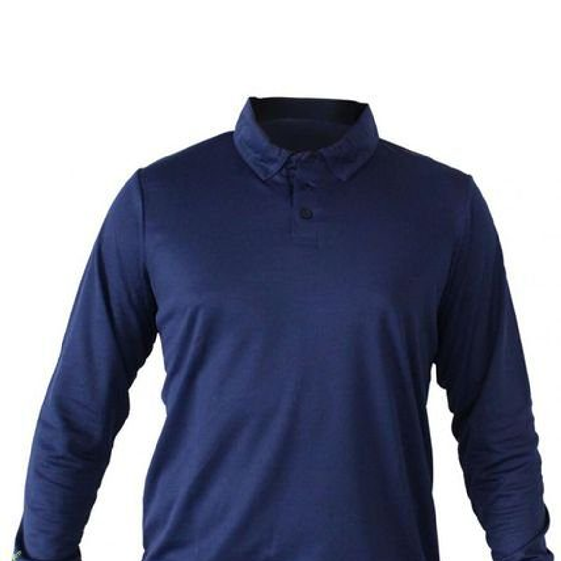 POLERA COOLDRY QUEBEC MANGA LARGA AZUL 1