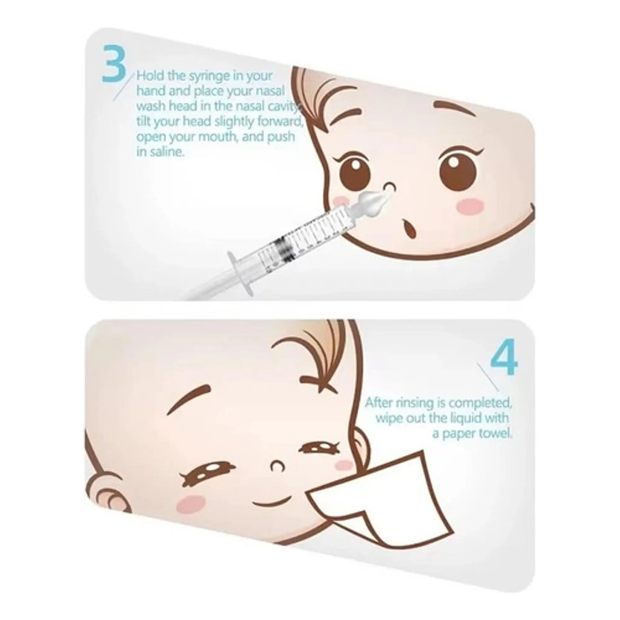 Jeringa Aspirador Nasal Bebé-niños Limpiador Nasa X 6 Unids   3