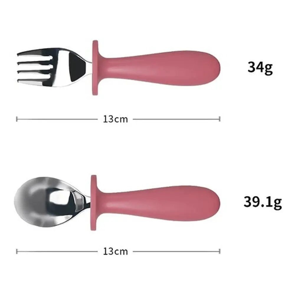 Cubiertos Servicio De Acero Inoxidable Bebe Niños Niñas  6
