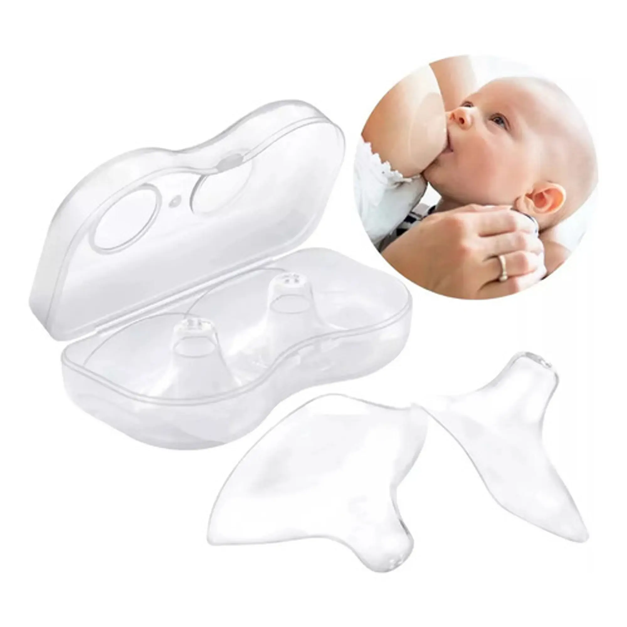 Pezonera De Silicona De Lactancia Protector Para Amamantar  3